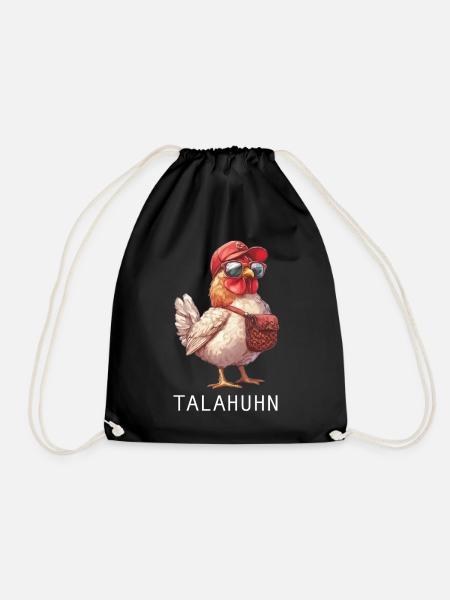 Sonnenbrillen-Huhn Roadtrip | Talahon, Cap - Turnbeutel - Schwarz