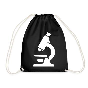 Don du symbole scientifique du microscope - Sac de sport léger - noir - Devant