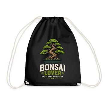 Japanese Bonsai Tree Plant Bonsai Lover Bonsai - Drawstring Bag - black - Front