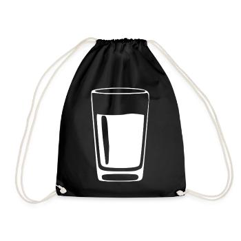 Bar de boissons en verre cadeau gastronomique - Sac de sport léger - noir - Devant