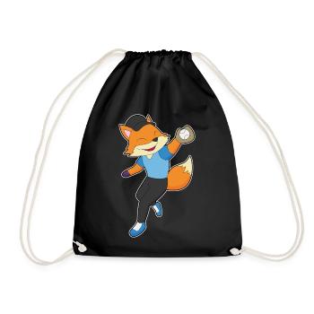 Fox Baseball Baseball Glove - Drawstring Bag - black - Front