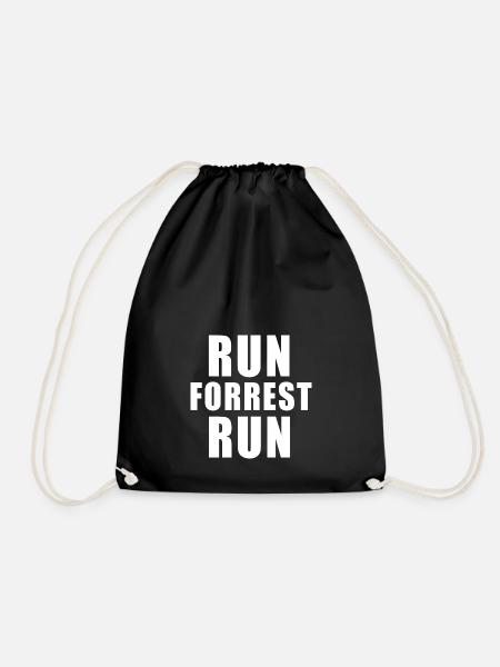 RUN FORREST RUN - Turnbeutel - Schwarz