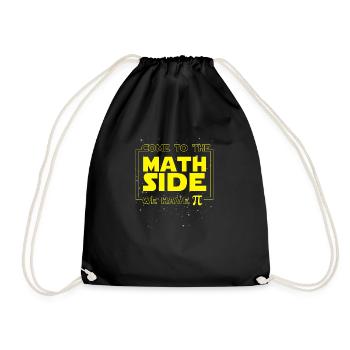 mathematics - Drawstring Bag - black - Front