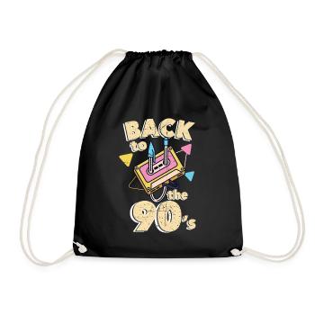 90s 90s - Drawstring Bag - black - Front