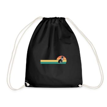 Border Collie - Sac de sport léger - noir - Devant