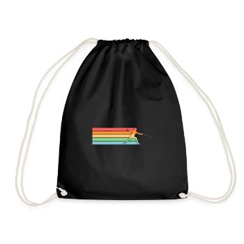 Fencing Fencing - Drawstring Bag - black - Front