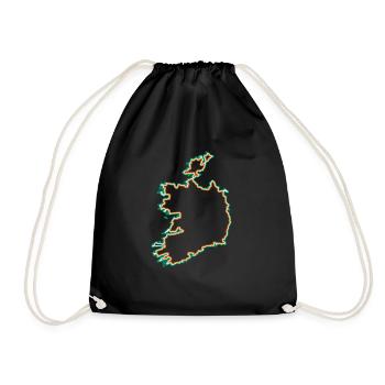 Irland - Turnbeutel - Schwarz - Vorne