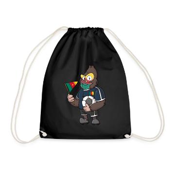 Cameroonian gorilla - Drawstring Bag - black - Front