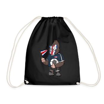 Costa Rica Gorilla - Drawstring Bag - black - Front
