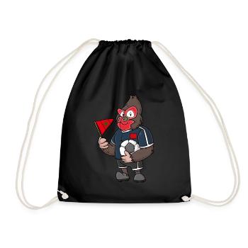 Marokko Gorilla - Turnbeutel - Schwarz - Vorne