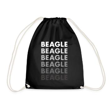 Beagle - Turnbeutel - Schwarz - Vorne