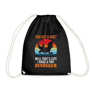 Lizard Terrarium Bartagam - Drawstring Bag - black - Front