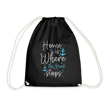 Sailing Sailboat Cruise - Drawstring Bag - black - Front