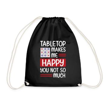 Board Game Board Player Card Game - Drawstring Bag - black - Front