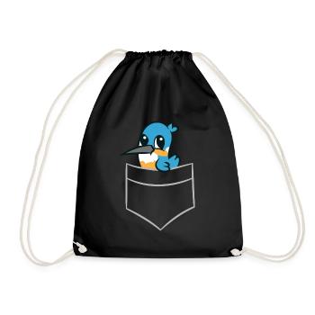 Kingfisher - Dans la poche poitrine / poche chemise - Sac de sport léger - noir - Devant