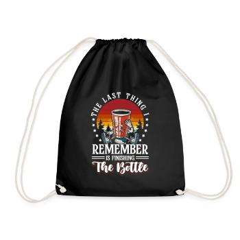 Celebration Alcohol Party Party - Drawstring Bag - black - Front