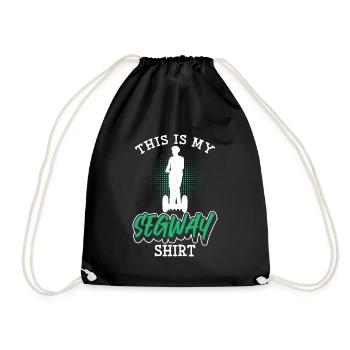 Scooter Riding Fun Activities - Drawstring Bag - black - Front