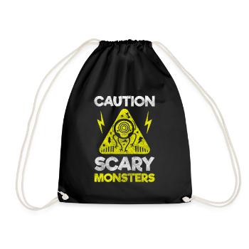 Halloween Frightening Disguise - Drawstring Bag - black - Front