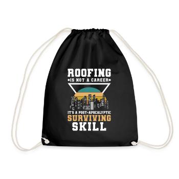 Master Roofer Construction Site - Drawstring Bag - black - Front