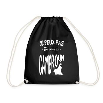 Je peux pas je vais au Cameroun - Sac de sport léger - noir - Devant