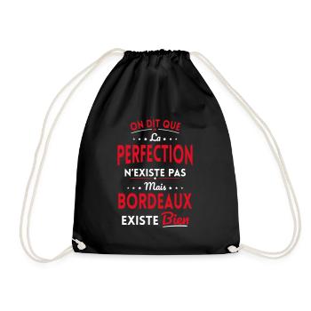 Perfection n'existe pas Bordeaux existe bien - Sac de sport léger - noir - Devant