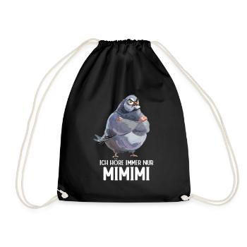 pigeon colombe oiseau pigeon amateur mimimi - Sac de sport léger - noir - Devant