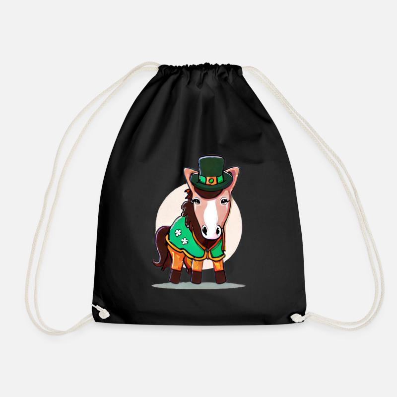 Cheval de la Saint-Patrick - Sac de sport léger - noir