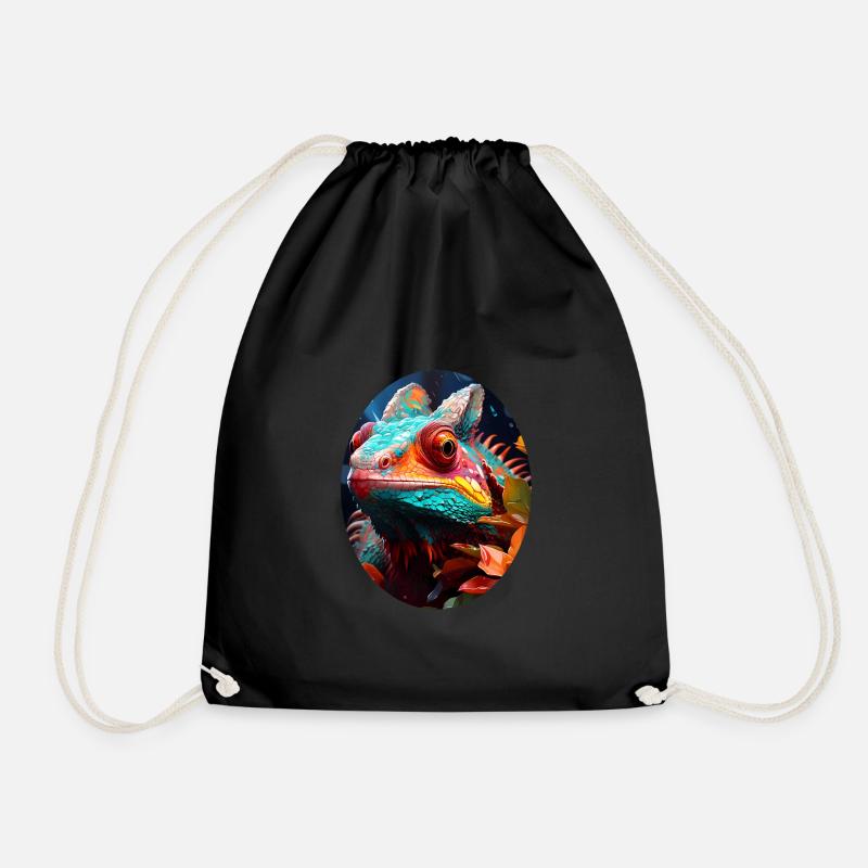 Chameleon - Turnbeutel - Schwarz