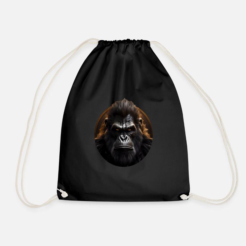 Gorilla - Turnbeutel - Schwarz