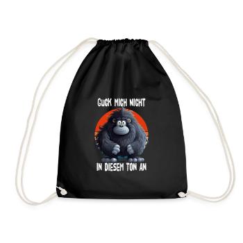 Ne me regarde pas dans ce ton Gorille - Sac de sport léger - noir - Devant