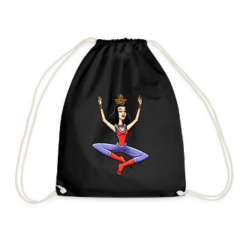Princesse Yogi - Sac de sport léger - noir - Devant
