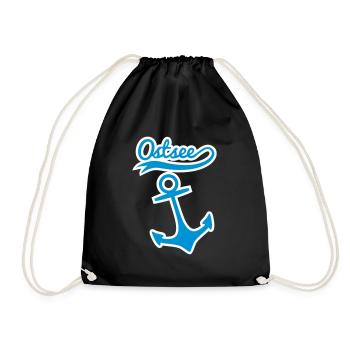 Mer Baltique Anchor - Sac de sport léger - noir - Devant
