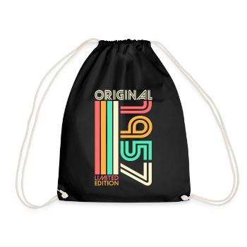 1957 Cadeau d’anniversaire Vintage Vintage Rétro - Sac de sport léger - noir - Devant