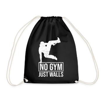 Parkour Geschenke | Parkour Sport Parkur Geschenke - Turnbeutel - Schwarz - Vorne
