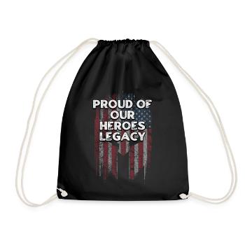 Stolz auf das Vermächtnis unserer Helden American Veterans Day - Turnbeutel - Schwarz - Vorne