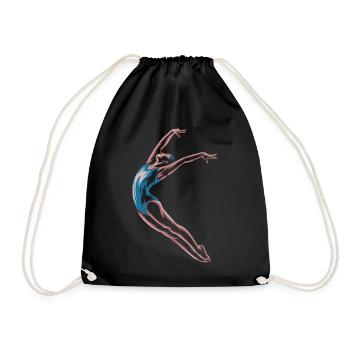 Gymnastique Fille - Sac de sport léger - noir - Devant