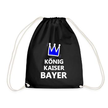 Kaiser aus Bavaria - Turnbeutel - Schwarz - Vorne