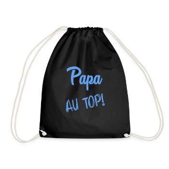 HAPPY FATHER'S DAY. DAD. FATHER'S DAY - Drawstring Bag - black - Front