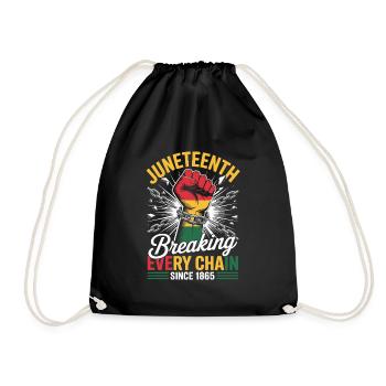 Juneteenth Breaking Every Chain Since 1865 - Sac de sport léger - noir - Devant