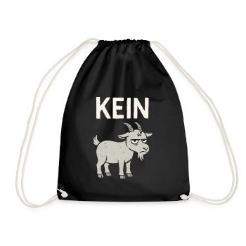 Lustiger Spruch Witzig Kein Bock Geschenkidee - Turnbeutel - Schwarz - Vorne