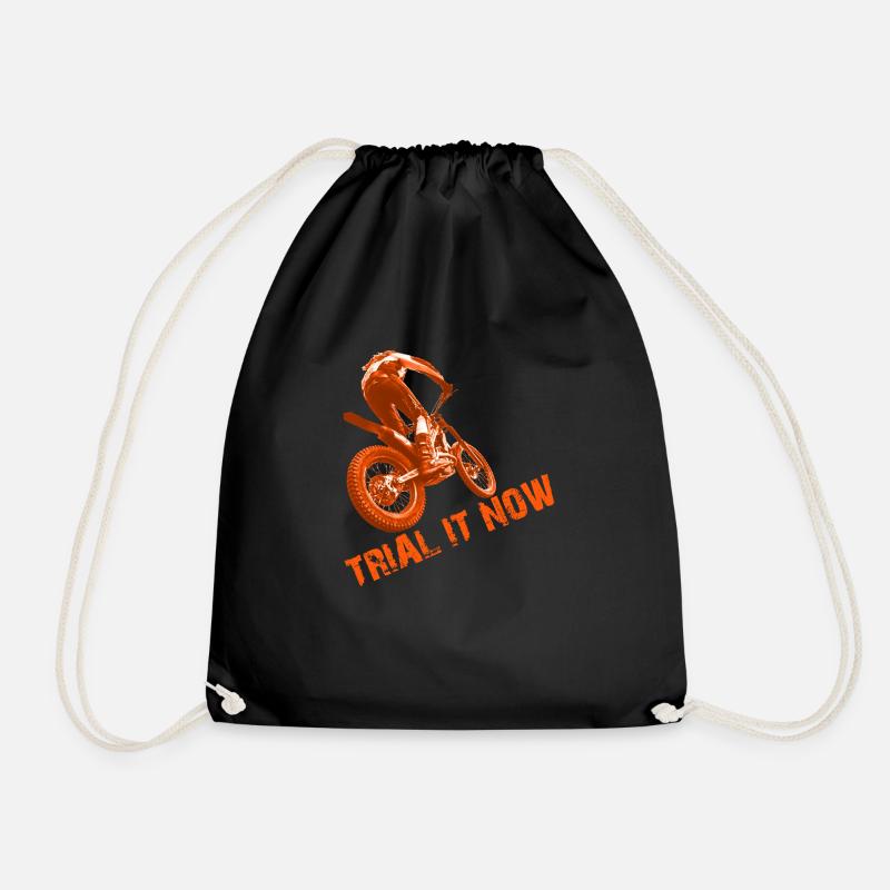 Trial it now - Orange - Turnbeutel - Schwarz