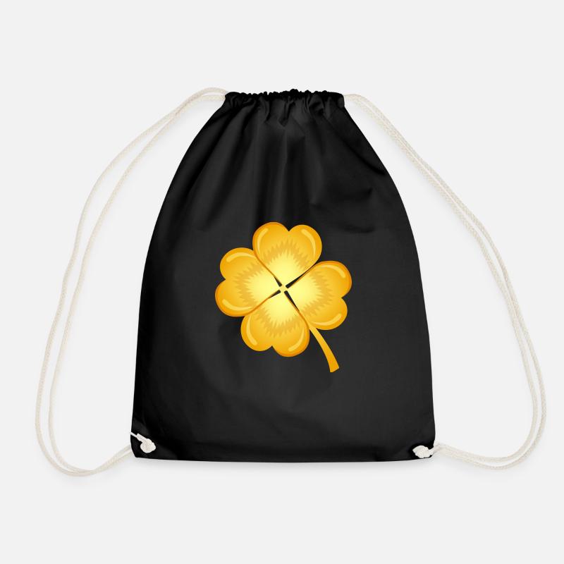 Kleeblatt Gold - Turnbeutel - Schwarz