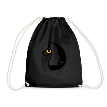 Chamane (œil droit) - Sac de sport léger - noir - Devant