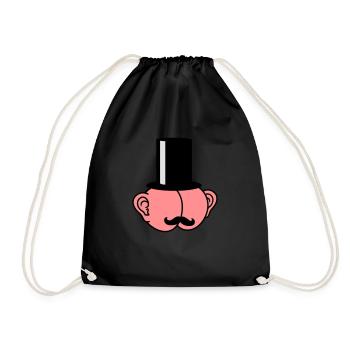 Sir Ass With Ears - Drawstring Bag - black - Front