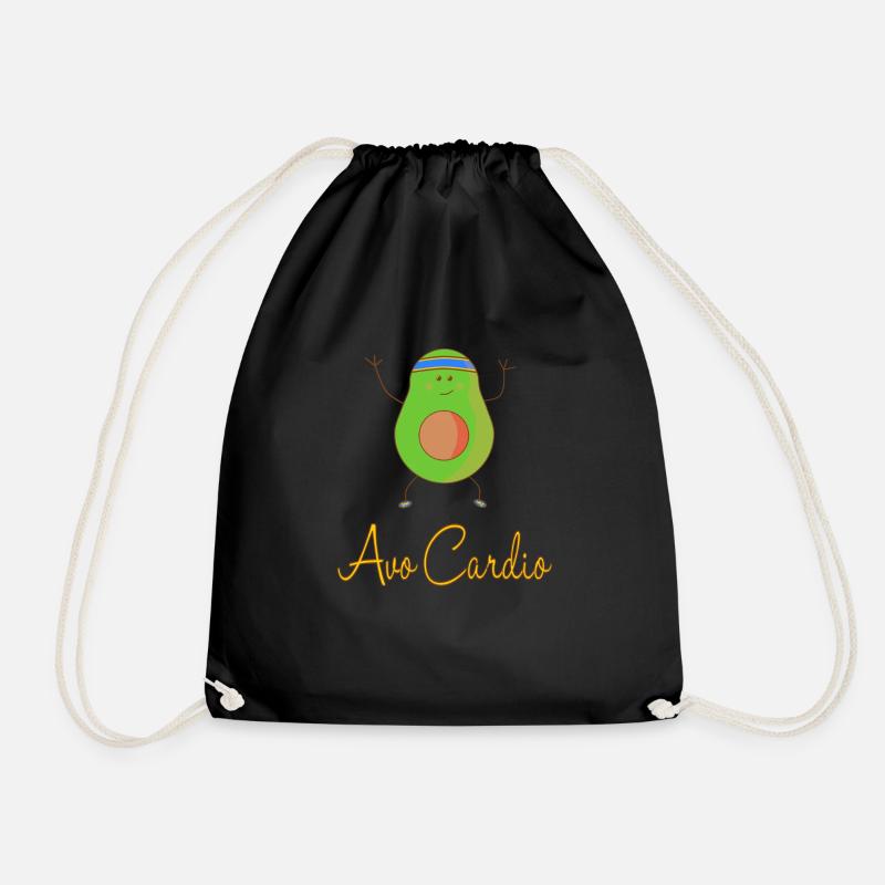 Avo Cardio - Drawstring Bag - black