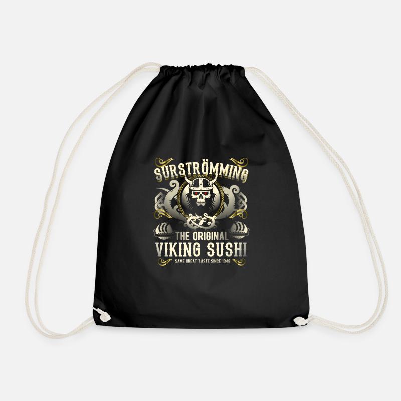 Surströmming Viking Sushi The Original - Turnbeutel - Schwarz