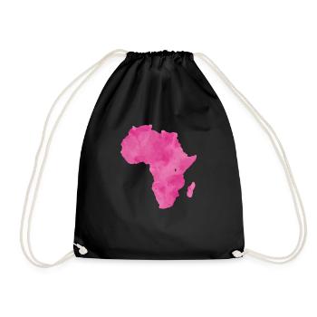 Afrique rose - Sac de sport léger - noir - Devant