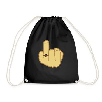Alliance de mariage à la main - Sac de sport léger - noir - Devant