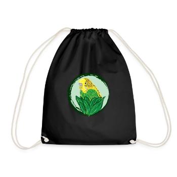 Perruche jaune / Yellow Budgie VI - Sac de sport léger - noir - Devant