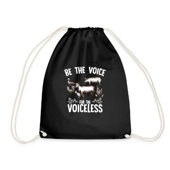 Végétalien fruits éco-végétariens végétalien cadeau rengaine - Sac de sport léger - noir - Devant